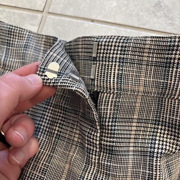 Veronica Beard Friedman Blue Multi Plaid Button Pocket Cropped Pant $395 Size 4 - Picture 7 of 13